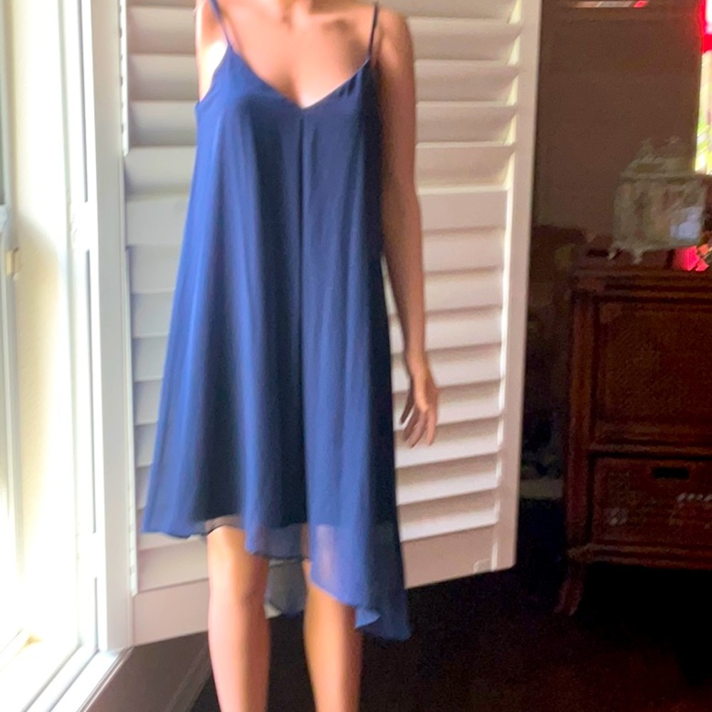 Elegant Navy Blue Women's Dress